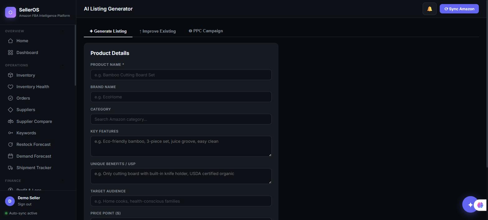 AI listing generator